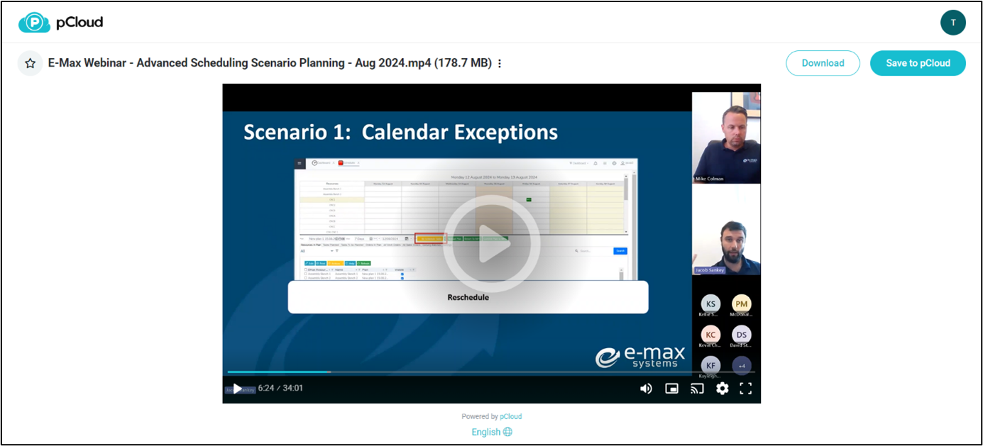 Accessing E-Max ERP Training